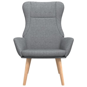 vidaXL Πολυθρόνα Relax Ανοιχτό Γκρι Υφασμάτινη 70x77x94cm 1 τεμ.