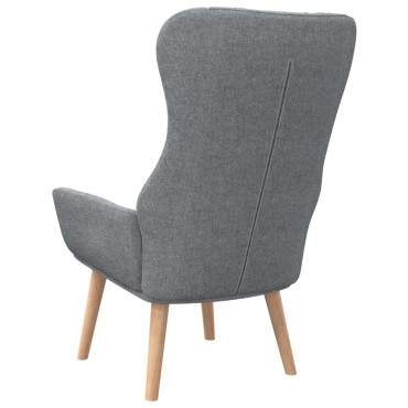 vidaXL Πολυθρόνα Relax Ανοιχτό Γκρι Υφασμάτινη 70x77x94cm 1 τεμ.