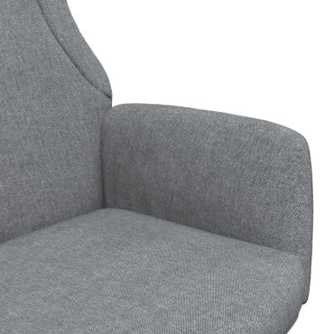 vidaXL Πολυθρόνα Relax Ανοιχτό Γκρι Υφασμάτινη 70x77x94cm 1 τεμ.