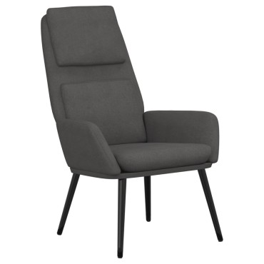 vidaXL Πολυθρόνα Relax Σκούρο Γκρι Υφασμάτινη 70x77x98cm 1 τεμ.