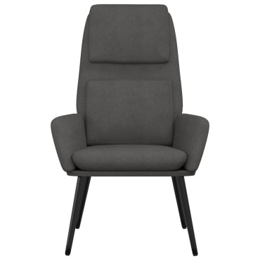 vidaXL Πολυθρόνα Relax Σκούρο Γκρι Υφασμάτινη 70x77x98cm 1 τεμ.