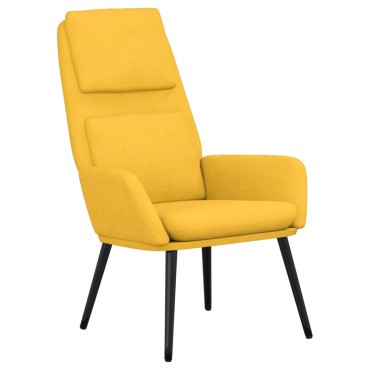 vidaXL Πολυθρόνα Relax Κίτρινο Μουσταρδί Υφασμάτινη 70x77x98cm 1 τεμ.