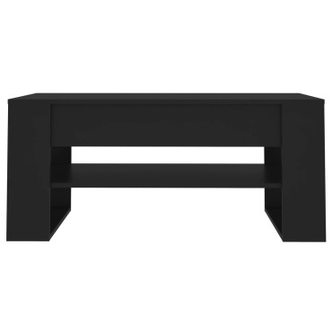vidaXL Τραπεζάκι Σαλονιού Μαύρο 102x55x45cm από Επεξεργασμένο Ξύλο 1 τεμ.