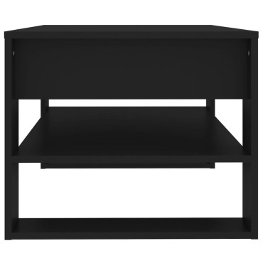 vidaXL Τραπεζάκι Σαλονιού Μαύρο 102x55x45cm από Επεξεργασμένο Ξύλο 1 τεμ.