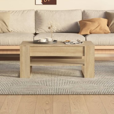 vidaXL Τραπεζάκι Σαλονιού Sonoma Δρυς 102x55x45cm Επεξεργασμένο Ξύλο 1 τεμ.