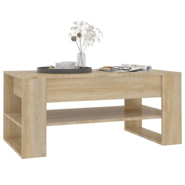 vidaXL Τραπεζάκι Σαλονιού Sonoma Δρυς 102x55x45cm Επεξεργασμένο Ξύλο 1 τεμ.