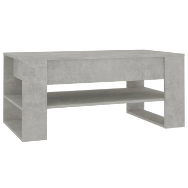 vidaXL Τραπεζάκι Σαλονιού Γκρι Σκυρ. 102x55x45cm Επεξεργασμένο Ξύλο 1 τεμ.