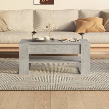 vidaXL Τραπεζάκι Σαλονιού Γκρι Σκυρ. 102x55x45cm Επεξεργασμένο Ξύλο 1 τεμ.