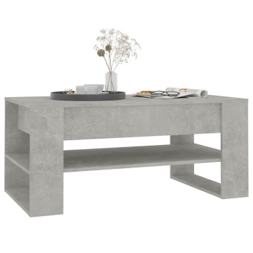 vidaXL Τραπεζάκι Σαλονιού Γκρι Σκυρ. 102x55x45cm Επεξεργασμένο Ξύλο 1 τεμ.