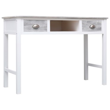 vidaXL Γραφείο Γκρι 110x45x76cm Ξύλινο 1 τεμ.