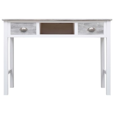 vidaXL Γραφείο Γκρι 110x45x76cm Ξύλινο 1 τεμ.