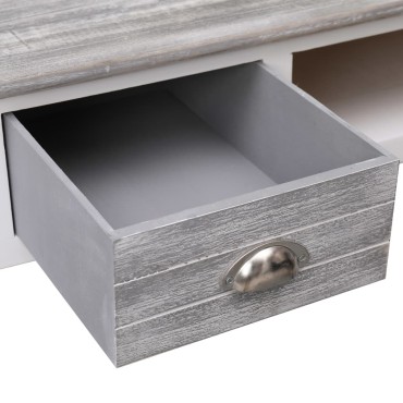 vidaXL Γραφείο Γκρι 110x45x76cm Ξύλινο 1 τεμ.