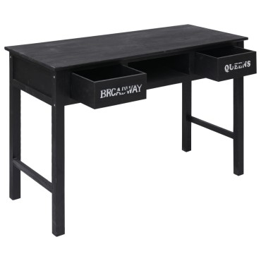 vidaXL Τραπέζι Κονσόλα Μαύρο 110x45x76cm Ξύλινο 1 τεμ.