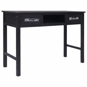 vidaXL Τραπέζι Κονσόλα Μαύρο 110x45x76cm Ξύλινο 1 τεμ.