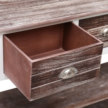 vidaXL Μπουφές Αντικέ Καφέ 115x30x76cm από Ξύλο 1 τεμ.