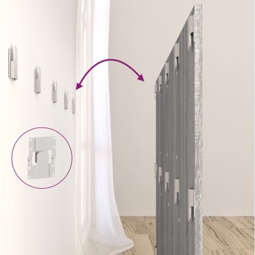 vidaXL Κεφαλάρι Κρεβατιού Γκρι Sonoma 160x1,5x80cm Επεξεργ. Ξύλο 1 τεμ.