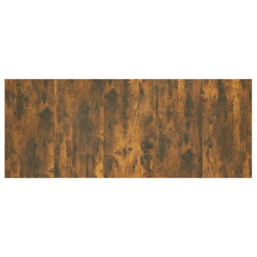 vidaXL Κεφαλάρι Κρεβατιού Καπνιστή Δρυς 200x1,5x80cm Επεξεργασ. Ξύλο 1 τεμ.