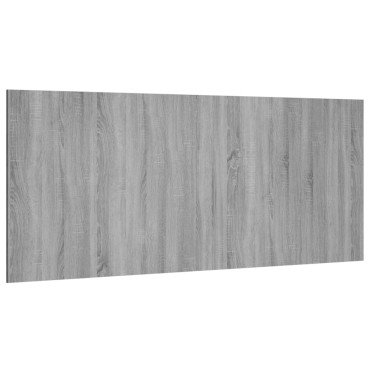 vidaXL Κεφαλάρι Κρεβατιού Γκρι Sonoma 200x1,5x80cm Επεξεργ. Ξύλο 1 τεμ.