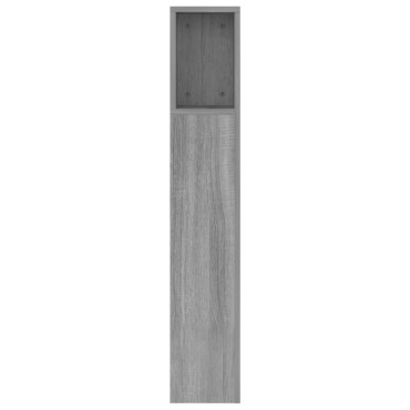 vidaXL Κεφαλάρι Με Αποθηκευτικό Χώρο Γκρι Sonoma 160x18,5x104,5cm 1 τεμ.