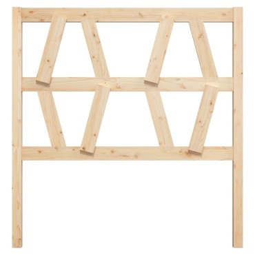 vidaXL Κεφαλάρι Κρεβατιού 81x4x100cm από Μασίφ Ξύλο Πεύκου 1 τεμ.