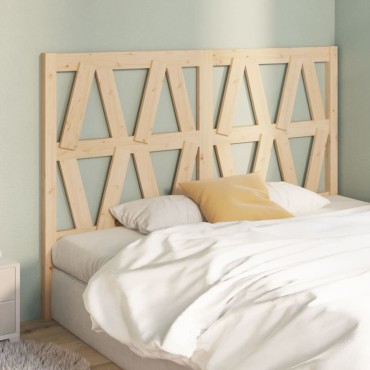 vidaXL Κεφαλάρι Κρεβατιού 141x4x100cm από Μασίφ Ξύλο Πεύκου 1 τεμ.