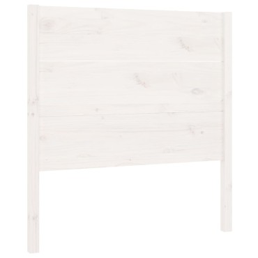vidaXL Κεφαλάρι Λευκό 81x4x100cm από Μασίφ Ξύλο Πεύκου 1 τεμ.