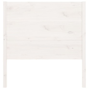vidaXL Κεφαλάρι Λευκό 81x4x100cm από Μασίφ Ξύλο Πεύκου 1 τεμ.