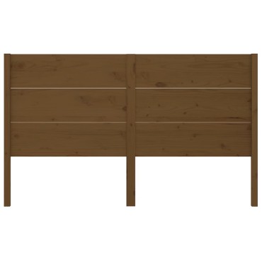 vidaXL Κεφαλάρι Καφέ 126x4x100cm από Μασίφ Ξύλο Πεύκου 1 τεμ.