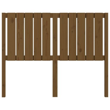 vidaXL Κεφαλάρι Κρεβατιού Μελί 125,5x4x100cm Μασίφ Ξύλο Πεύκου 1 τεμ.