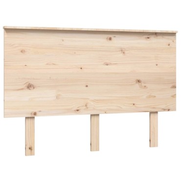 vidaXL Κεφαλάρι Κρεβατιού 124x6x82,5cm από Μασίφ Ξύλο Πεύκου 1 τεμ.