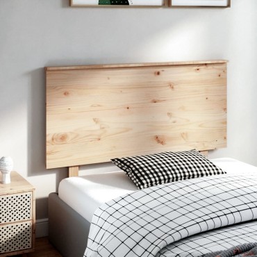 vidaXL Κεφαλάρι Κρεβατιού 124x6x82,5cm από Μασίφ Ξύλο Πεύκου 1 τεμ.