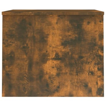 vidaXL Τραπεζάκι Σαλονιού Καπνιστή Δρυς 80x50,5x41,5cm Επεξεργ. Ξύλο 1 τεμ.