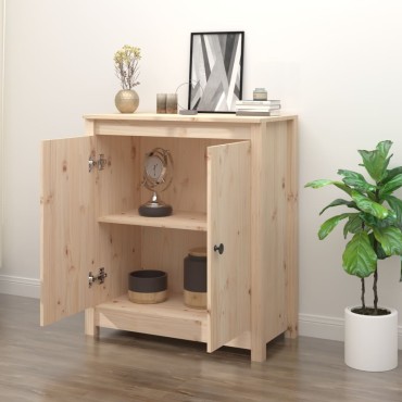 vidaXL Ντουλάπι 70x35x80cm από Μασίφ Ξύλο Πεύκου 1 τεμ.