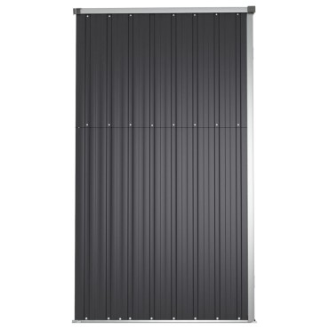 vidaXL Αποθήκη Εργαλείων Κήπου Ανθρακί 225x89x161 εκ. Γαλβαν. Ατσάλι