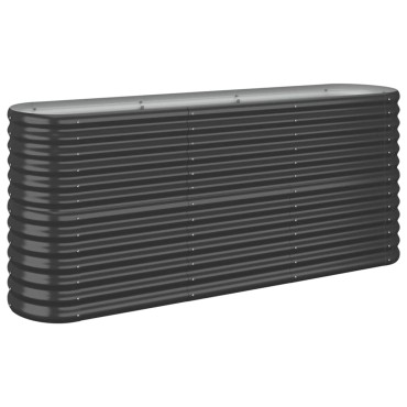 vidaXL Ζαρντινιέρα Ανθρακί 152x40x68 εκ Ατσάλι με Ηλεκτρ. Βαφή Πούδρας