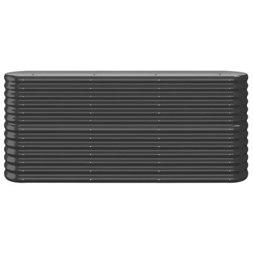 vidaXL Ζαρντινιέρα Ανθρακί 152x40x68 εκ Ατσάλι με Ηλεκτρ. Βαφή Πούδρας