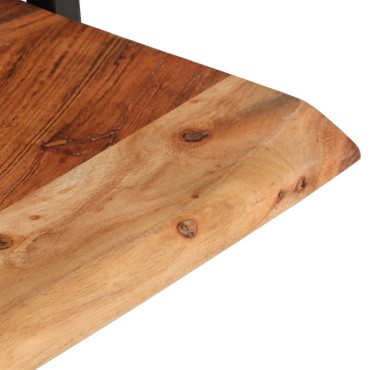 vidaXL Ράφια Τοίχου 2 τεμ. 40x24x35cm Μασίφ Ξύλο Ακακίας & Ατσάλι