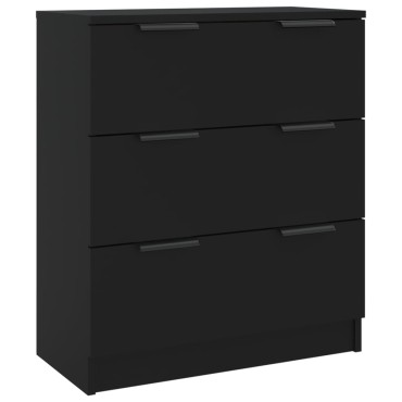 vidaXL Ντουλάπι Μαύρο 60x30x70cm από Επεξεργασμένο Ξύλο 1 τεμ.