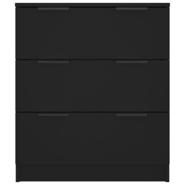 vidaXL Ντουλάπι Μαύρο 60x30x70cm από Επεξεργασμένο Ξύλο 1 τεμ.