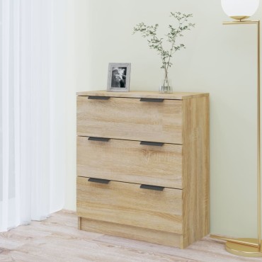 vidaXL Συρταριέρα Sonoma Δρυς 60x30x70cm από Επεξεργασμένο Ξύλο 1 τεμ.
