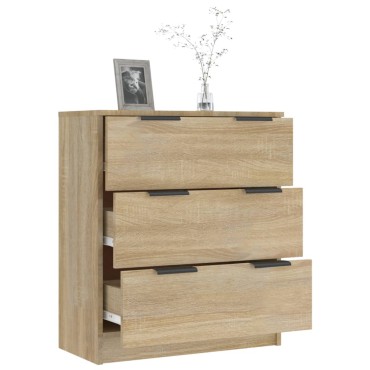 vidaXL Συρταριέρα Sonoma Δρυς 60x30x70cm από Επεξεργασμένο Ξύλο 1 τεμ.