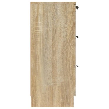 vidaXL Συρταριέρα Sonoma Δρυς 60x30x70cm από Επεξεργασμένο Ξύλο 1 τεμ.