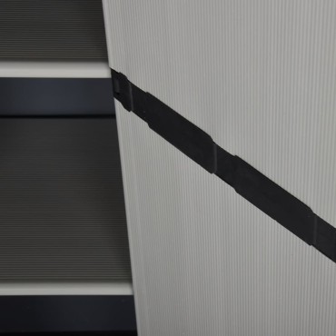vidaXL Ντουλάπι Αποθήκευσης Κήπου με 3 Ράφια Γκρι/Μαύρο 68x40x168cm 1 τεμ.