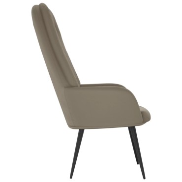 vidaXL Πολυθρόνα Relax Ανοιχτό Γκρι Βελούδινη 70x77x98cm 1 τεμ.