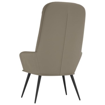 vidaXL Πολυθρόνα Relax Ανοιχτό Γκρι Βελούδινη 70x77x98cm 1 τεμ.