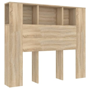 vidaXL Κεφαλάρι Με Αποθηκευτικό Χώρο Sonoma Δρυς 120x18,5x102,5cm 1 τεμ.