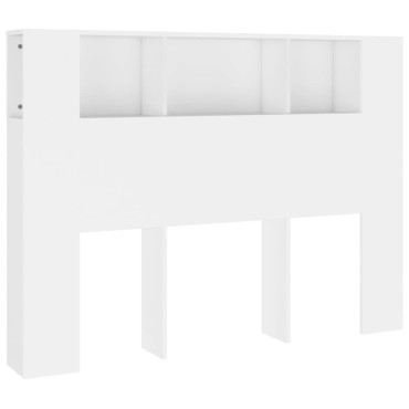 vidaXL Κεφαλάρι Με Αποθηκευτικό Χώρο Λευκό 140x18,5x104,5cm 1 τεμ.