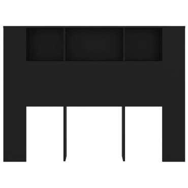 vidaXL Κεφαλάρι Με Αποθηκευτικό Χώρο Μαύρο 140x18,5x104,5cm 1 τεμ.