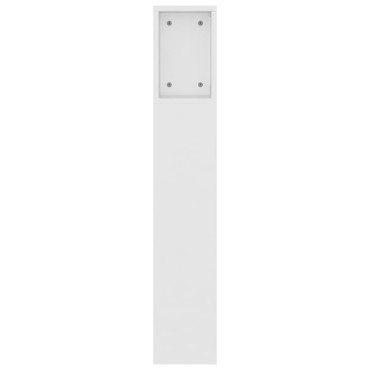 vidaXL Κεφαλάρι Με Αποθηκευτικό Χώρο Λευκό 160x18,5x104,5cm 1 τεμ.