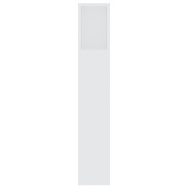 vidaXL Κεφαλάρι Με Αποθηκευτικό Χώρο Λευκό 200x18,5x104,5cm 1 τεμ.